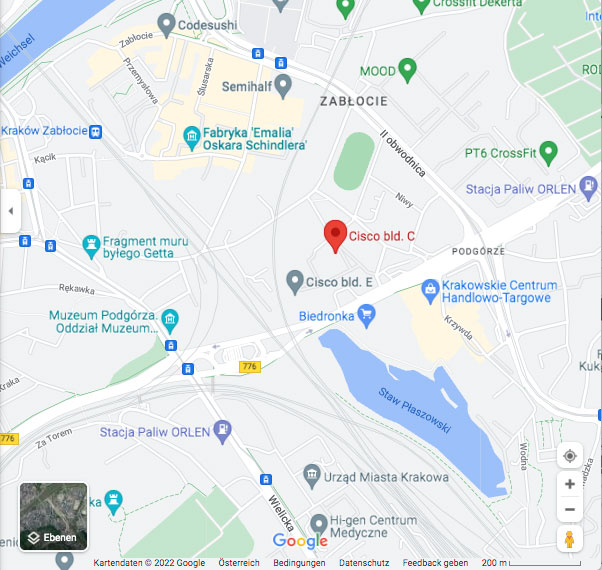 Google Maps Cisco Building Krakau